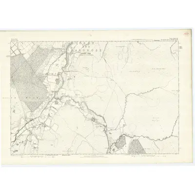 1867 Map of Nairnshire, Sheet IX, 1871 Print