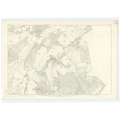 1869 Map of Nairnshire, Sheet V, 1871 Print