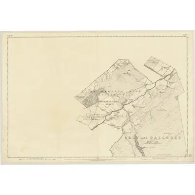 1869 Map of Nairnshire, Sheet VI, 1871 Print