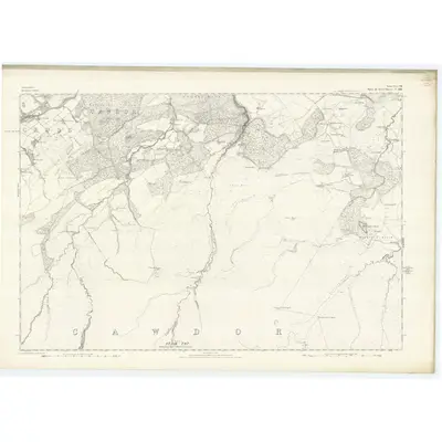 1869 Map of Nairnshire, Sheet VII, 1871 Print