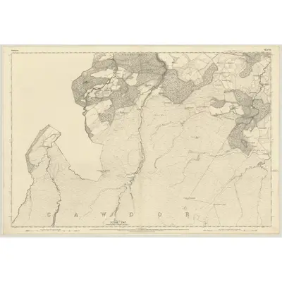1869 Map of Nairnshire, Sheet VII, 1871 Print