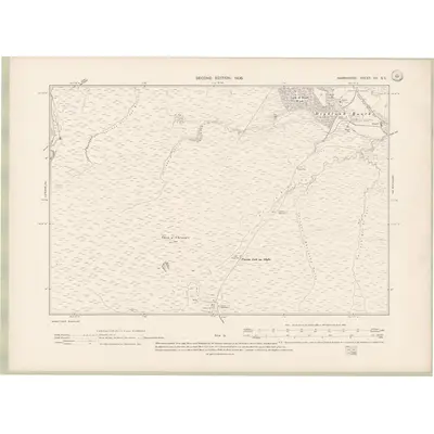 1904 Map of Nairnshire Sheet VII.SE, 1906 Print