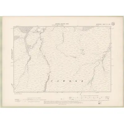 1904 Map of Nairnshire Sheet VII.SW, 1906 Print