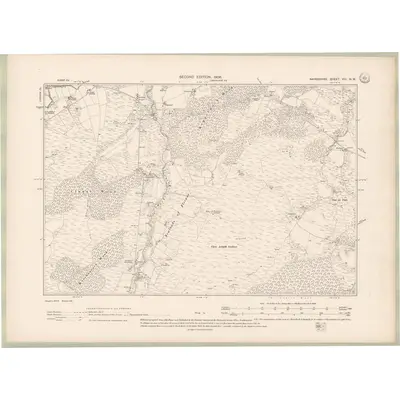 1904 Map of Nairnshire Sheet VIII.NW, 1906 Print