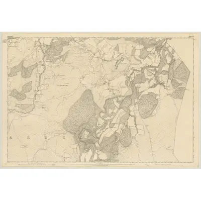 1869 Map of Nairnshire, Sheet VIII, 1871 Print