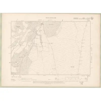 1904 Map of Nairnshire Sheet VIII.SE, 1906 Print