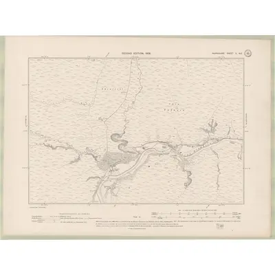 1904 Map of Nairnshire Sheet X.NE, 1906 Print