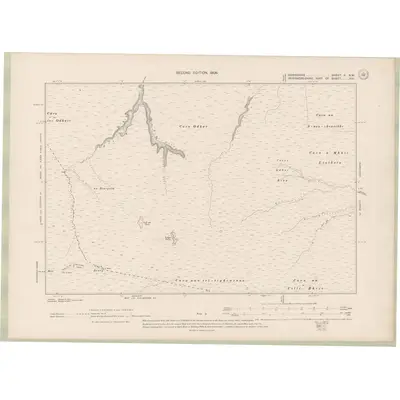 1904 Map of Nairnshire Sheet X.NW, 1906 Print