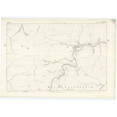 1869 Map of Nairnshire, Sheet X, 1871 Print