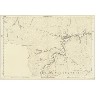 1869 Map of Nairnshire, Sheet X, 1871 Print