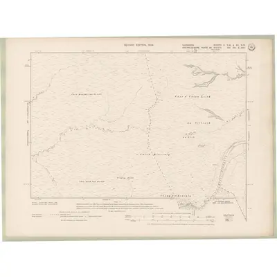 1904 Map of Nairnshire Sheet X.SW & XII.NW, 1906 Print