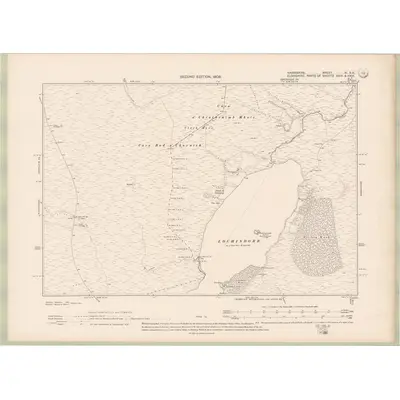1904 Map of Nairnshire Sheet XI.SE, 1906 Print