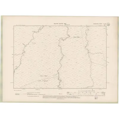 1904 Map of Nairnshire Sheet XI.SW, 1906 Print