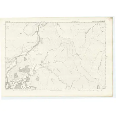 1869 Map of Nairnshire, Sheet XII, 1871 Print