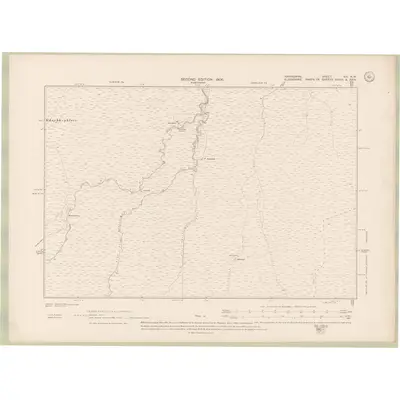 1904 Map of Nairnshire Sheet XIII.NW, 1906 Print