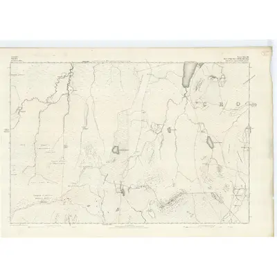 1868 Map of Nairnshire, Sheet XIII, 1871 Print