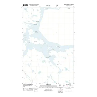 2011 Map of Namakan Island, 2011 Print