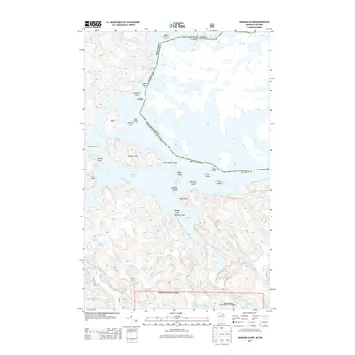 2013 Map of Namakan Island, 2013 Print