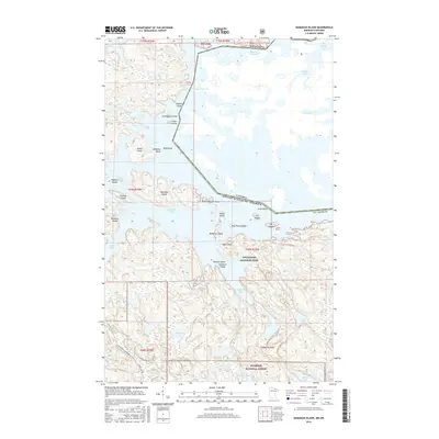 2016 Map of Namakan Island, 2016 Print