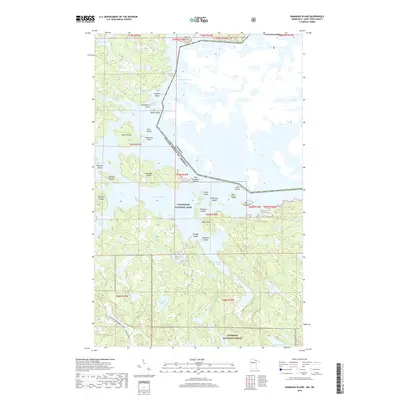 2019 Map of Namakan Island, 2019 Print
