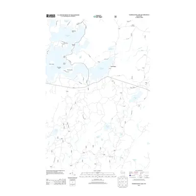 2013 Map of Namekagon Lake, 2013 Print