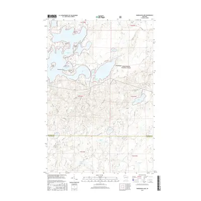 2015 Map of Namekagon Lake, 2015 Print