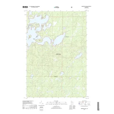 2019 Map of Namekagon Lake, 2019 Print