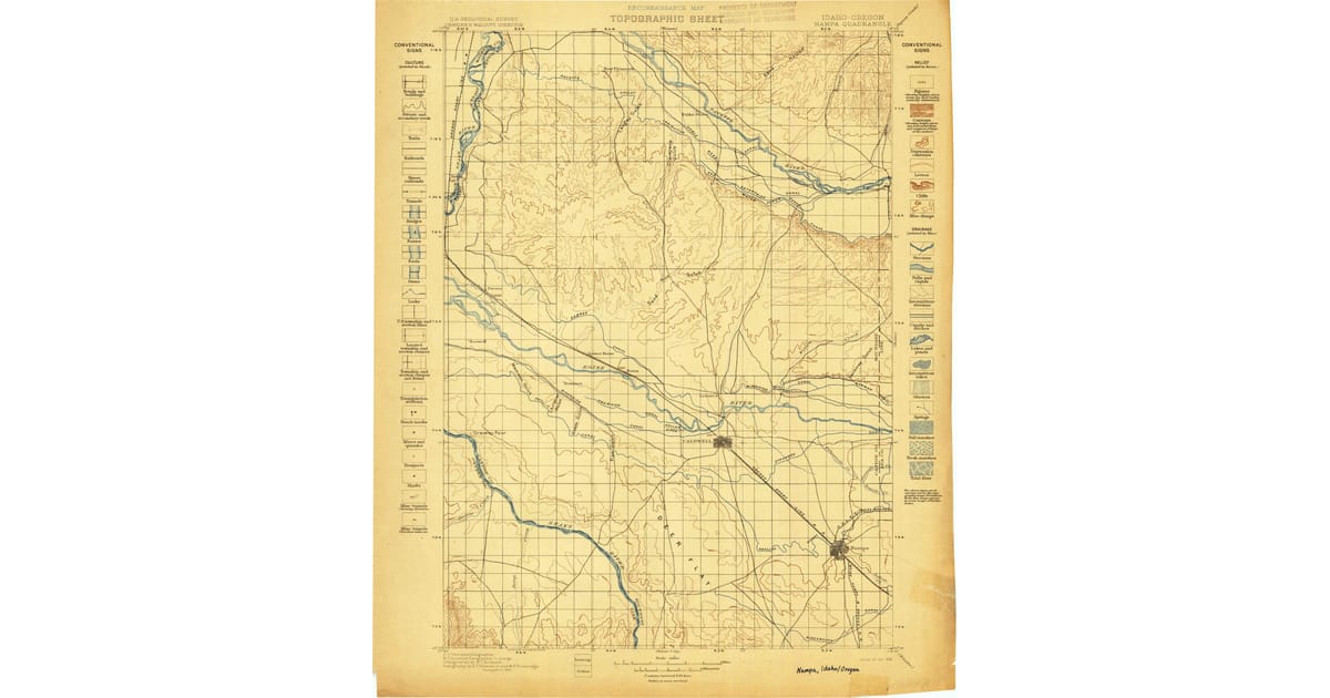 Old Maps of Parma, ID for Hiking & Exploration Pastmaps