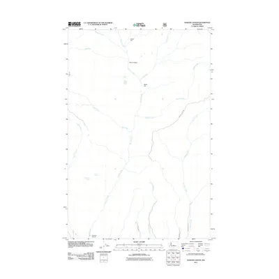 2011 Map of Naneum Canyon, 2011 Print