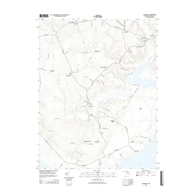 2014 Map of Nanjemoy, 2014 Print