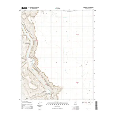 2014 Map of Nankoweap Mesa, 2014 Print