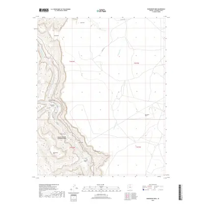 2018 Map of Nankoweap Mesa, 2018 Print