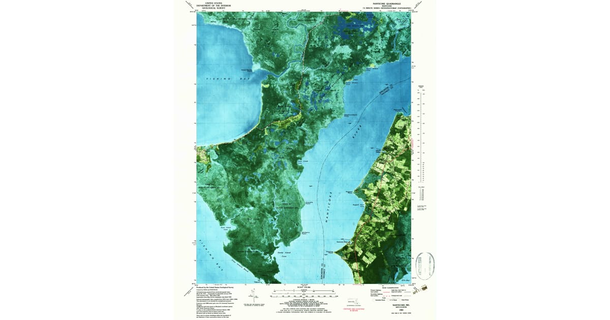 1983 Map of Nanticoke, Briar Patch, MD — High-Res | Pastmaps
