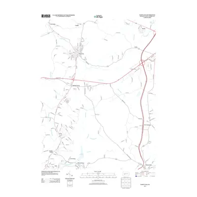2013 Map of Nanty Glo, 2013 Print