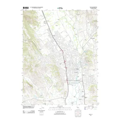 2012 Map of Napa, 2012 Print
