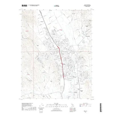 2018 Map of Napa, 2018 Print