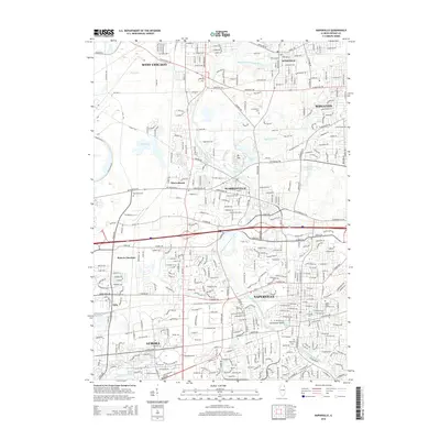 2015 Map of Naperville, 2015 Print