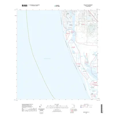 2021 Map of Naples South, 2021 Print