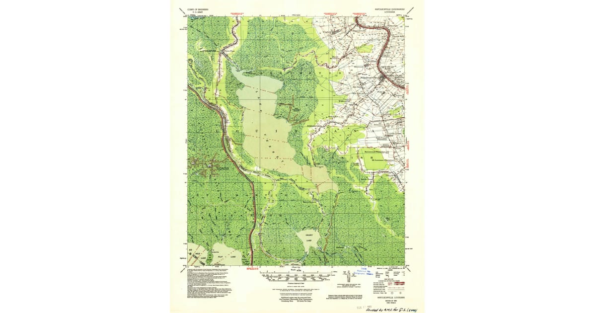1950s Maps of Saint Martin Parish, LA | Pastmaps