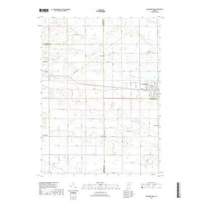 2019 Map of Nappanee West, 2019 Print