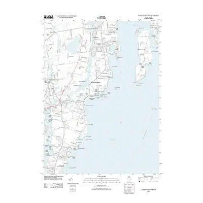 2012 Map of Narragansett Pier, 2012 Print