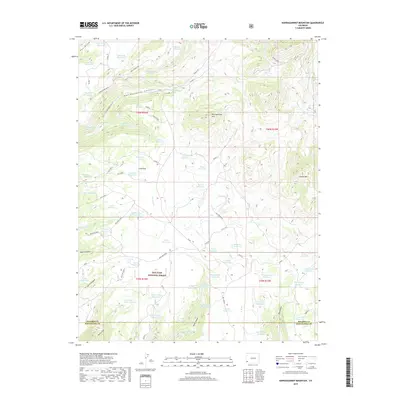2019 Map of Narraguinnep Mountain, 2019 Print