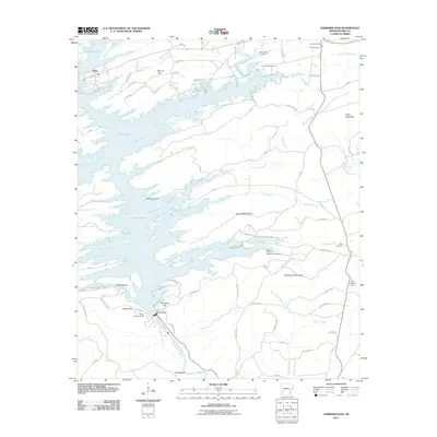 2011 Map of Narrows Dam, 2011 Print