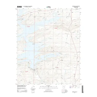 2014 Map of Narrows Dam, 2014 Print