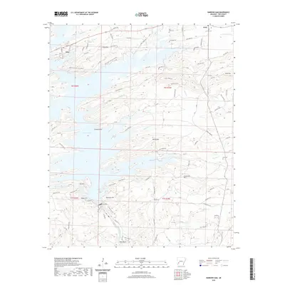 2020 Map of Narrows Dam, 2020 Print