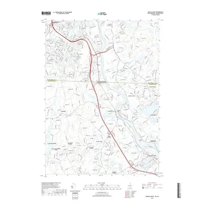 2018 Map of Nashua South, 2018 Print