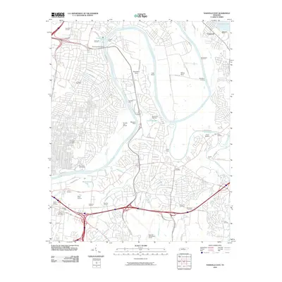 2010 Map of Nashville East, 2010 Print