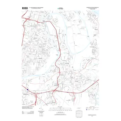 2013 Map of Nashville East, 2013 Print