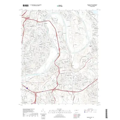 2019 Map of Nashville East, 2019 Print