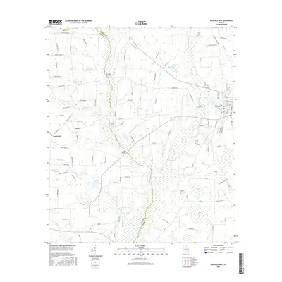 2017 Map of Nashville West, 2017 Print